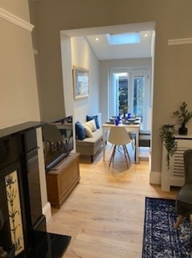 Open plan dining interior