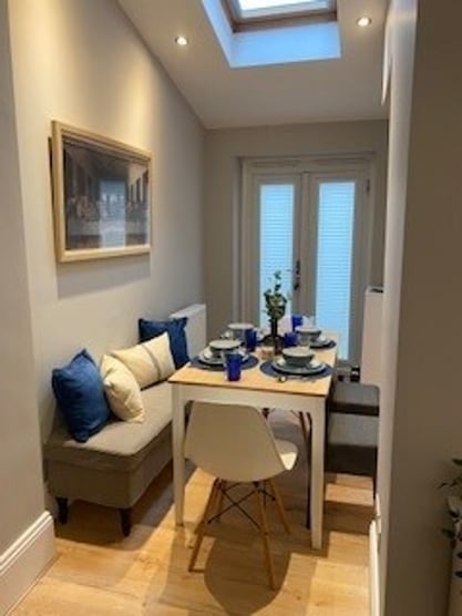 open plan dining interior