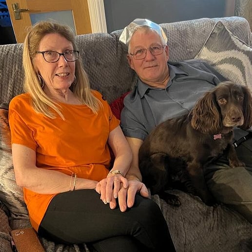 Bowls couple, Tina Clanford and John Mac.