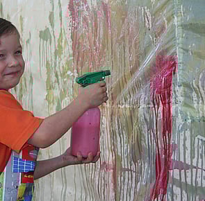 SPRAY BOTTLE PAINTING