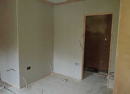 Property refurbishment in Hexham prior to plastering.