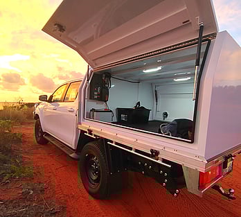 Hilux 4WD Dual Cab, with Canopy, Dual Battery System and 4WD Recovery Equipment