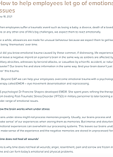 How to help employees let go of emotional issues
