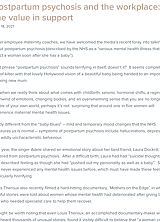 Postpartum psychosis and the workplace: the value in support