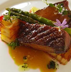 Crisp Roast Duck with Potato Gratin