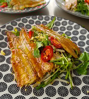 Garfish in Miso Glaze