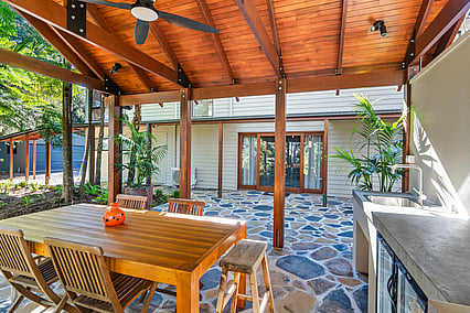 Outdoor entertaining area and breezeway, Clunes