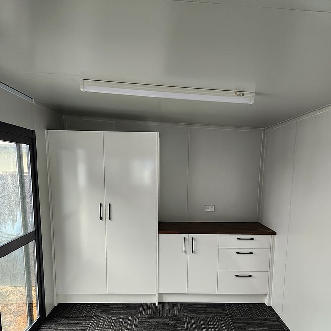 External Caravan Point on white 3.6m x 2.4m