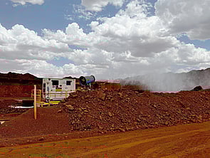 Dust Suppression Cannon on Mine Site