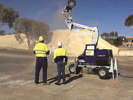 Dust Suppression with Fog Cannons in Adelaide