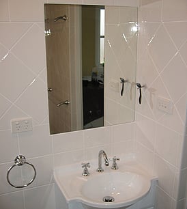 bathrooms tiling bathroom vanity get hammered builder carpenter narellan vale campbelltown oran park cobbitty