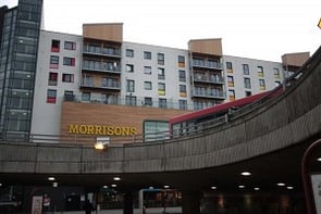 Morrisons in Harrow - Morrisons in Harrow is an example of a supermarket seeking to develop a major retail outlet on the edge of an existing centre, rather than in what might be determined as an out-of-town location. Development like this presents a range of challenges and opportunities, and it is notable that apartments have been built above the shop.