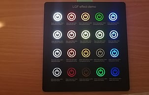 A Membrane sample demonstrating the backlight effect
