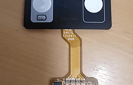 FPC flexible circuit with SMT component assembly on keypad tail.
