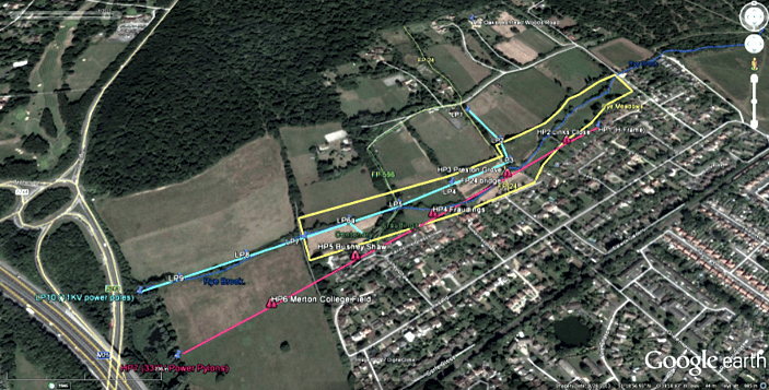2013 Power Lines - 11kV - Cyan33kV - Red