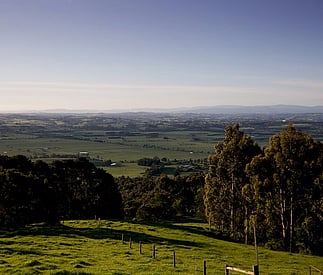 view straight out form the deck at Tandara