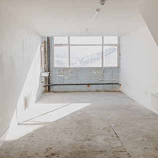 Featured in this photo is the 'More' studio; bright, spacious with a street or skyline view. Sizes range from 250 - 430 sqft.