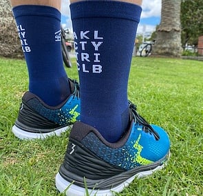 ACTC Socks - Toot Socks. Email info@aucklandcitytri.co.nz to enquire. $20