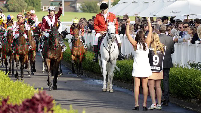 Dream Roca returns victorious following Saturday's TAB Karaka Millions 2YO (1200m) at Ellerslie. - Photo: Kenton Wright (Race Images)