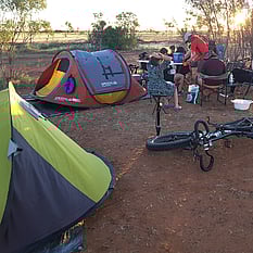 Camping at Channel Country