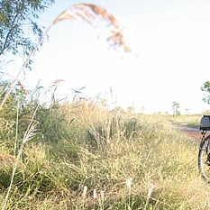 The rider in the Outback