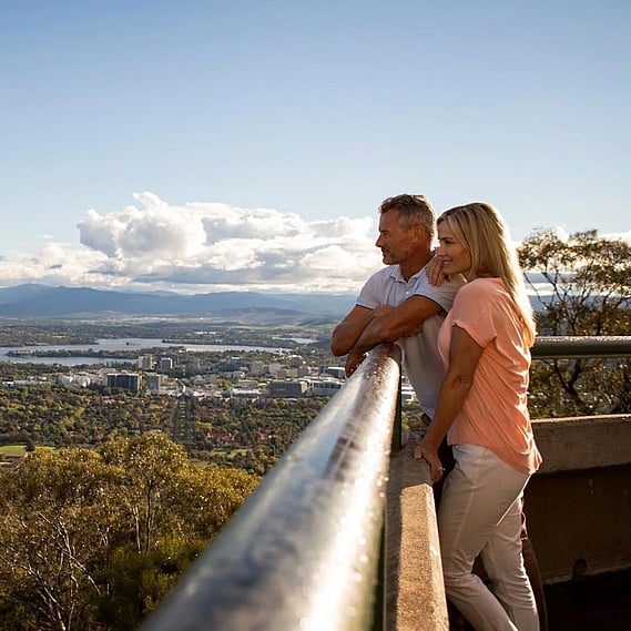 Couple overlooking a view