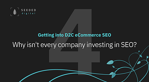 Episode 4 - Why isn't every company investing in SEO? - Getting into D2C eCommerce SEO video series