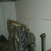 Asbestos insulation to bulk head