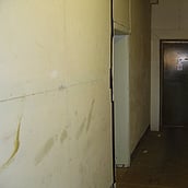 Asbestos millboard on walls