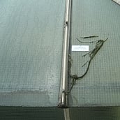 Asbestos rope gasket to window seals