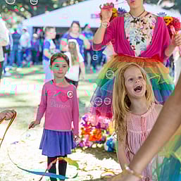 Two Girls Excited About Fairies