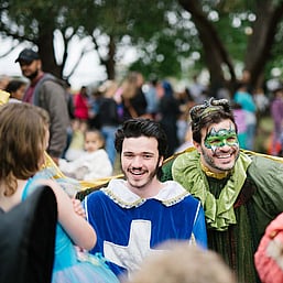 Two Boys Dressed up as Male Fairies