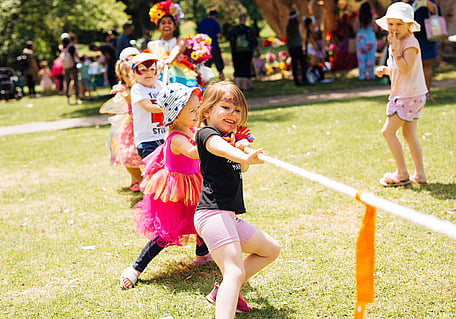 Children Playing Tug-of-War