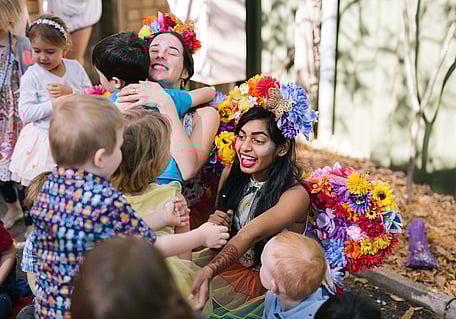 Fairies Giving Children a Hug
