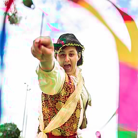 Pirate Fairy Playing with Ribbon