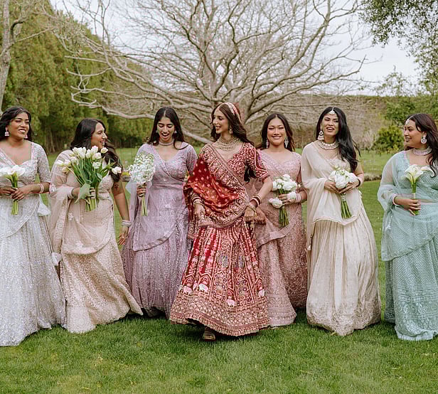 Markovina Vineyard Estate Wedding Venue Bridal Party