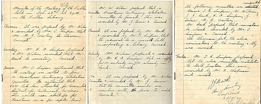 Minutes of the public meeting held in Kūaotunu on 28 February 1939