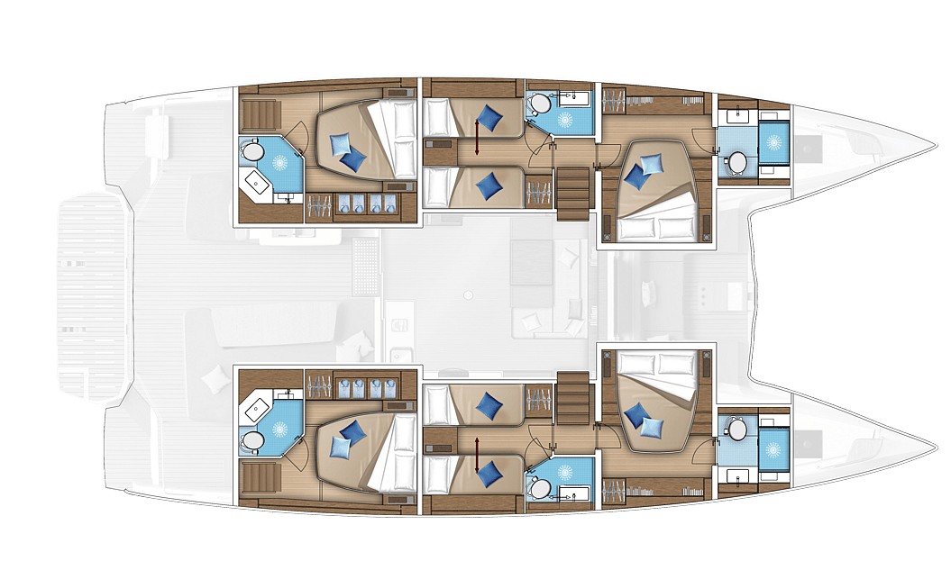 6-cabins layout