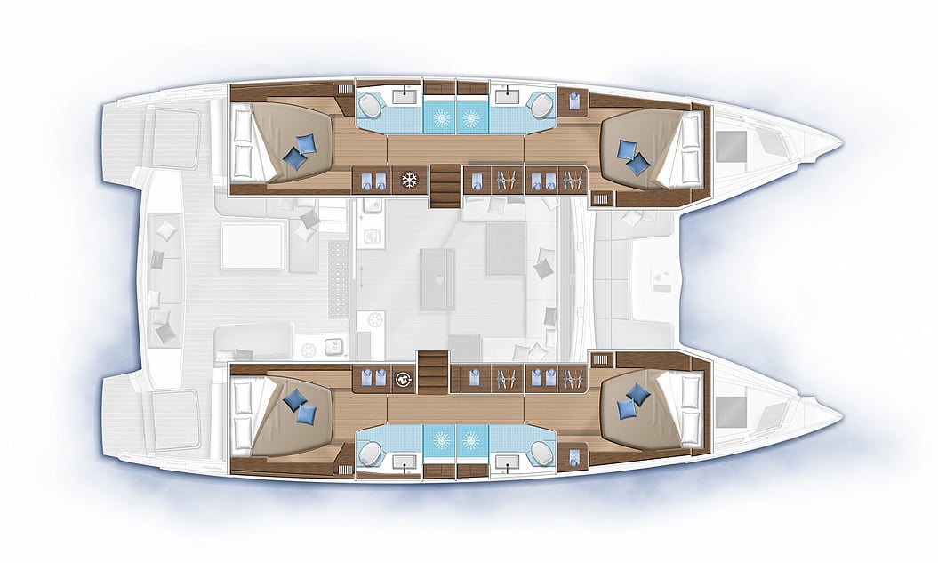 4-cabins layout