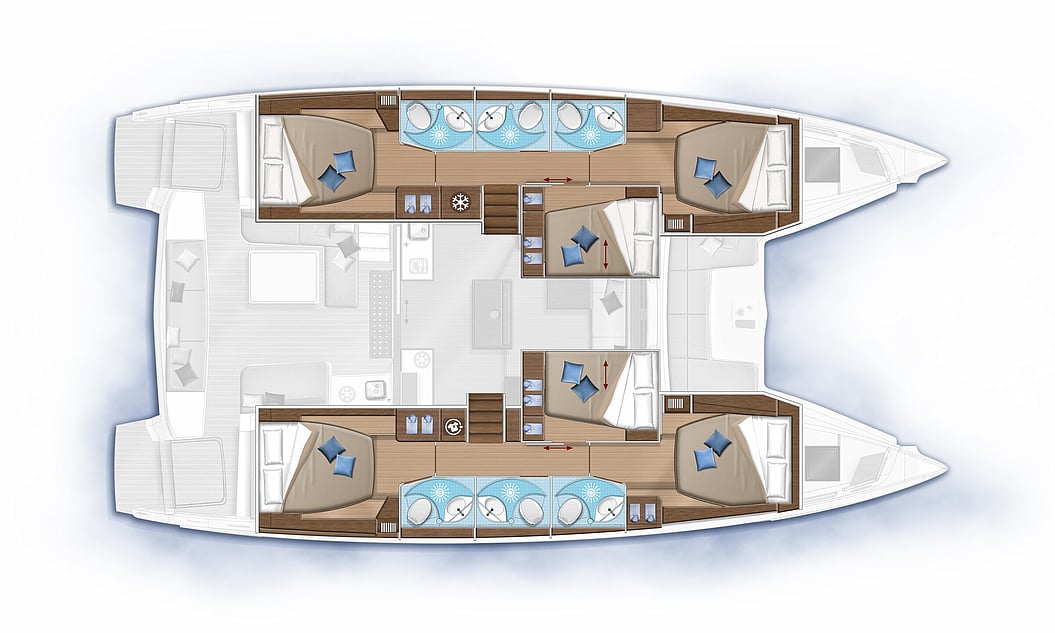 6-cabins layout