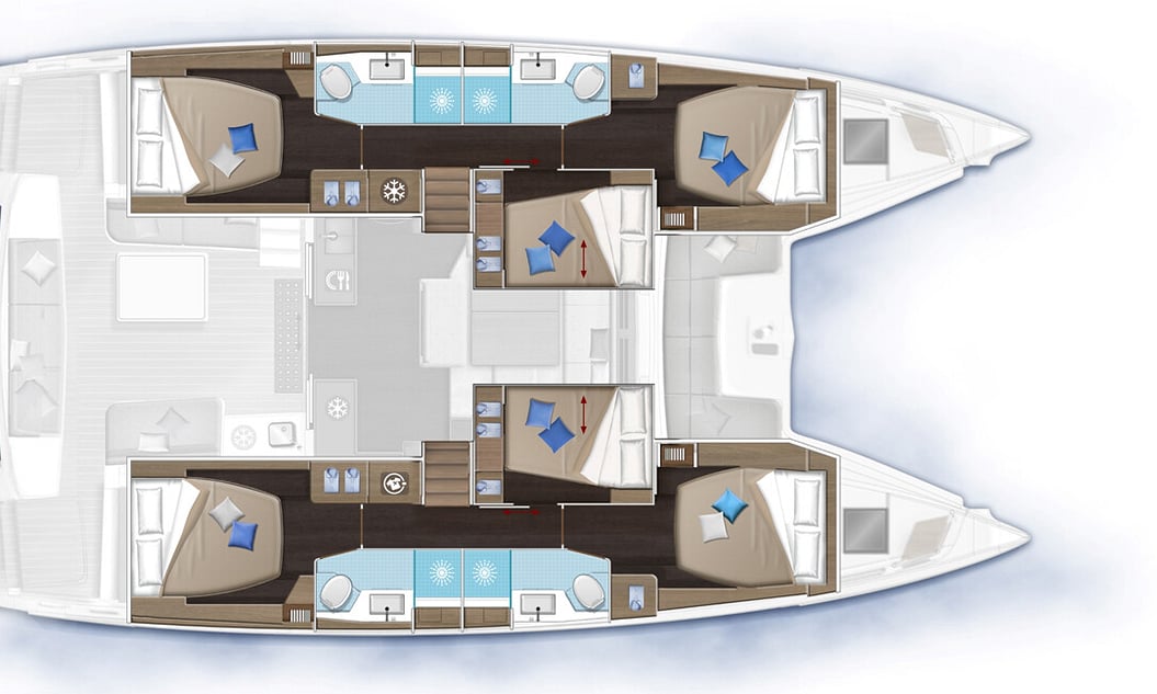5-cabins layout