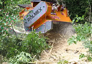 Forestry mulcher with fixed tooth rotor GKC