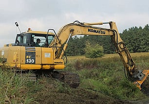 Heavy flail mower for excavator GK