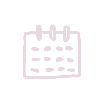 hand drawn schedule calendar graphic