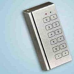 Piezo keypad with magnetic card reader