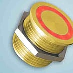 Gold anodised aluminium piezo switch with LED ring