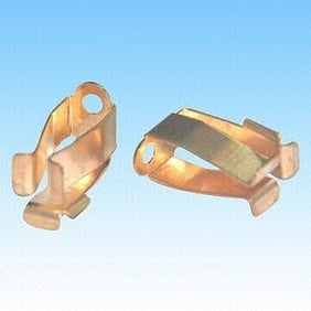 Sprung metal contacts