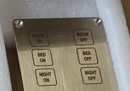 Anti-ligature bedside room control