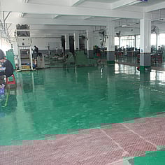 Clean workshop floor