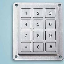 4x3 piezo keypad rear mount